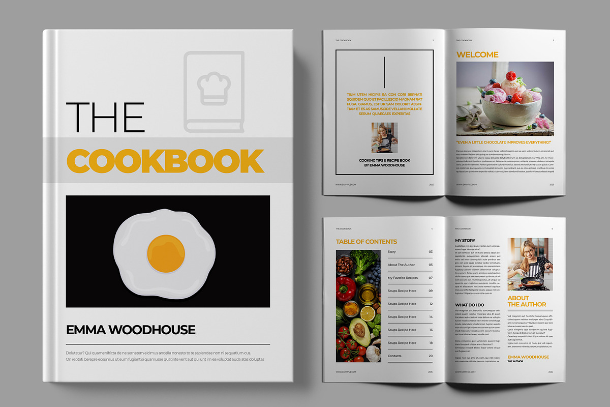 Recipe Cookbook Template, a Magazine Template by MightyDesign (Photo 1 of 8)