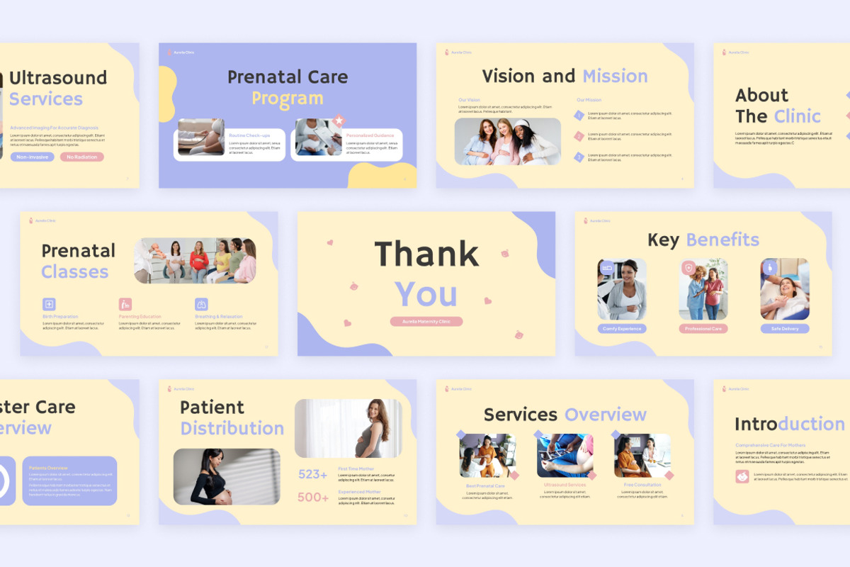 Maternity Clinic PowerPoint, a Presentation Template by Loin Studio (Photo 4 of 4)