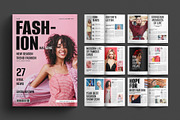Fashion Magazine Design Layout, a Magazine Template by E-Type (Thumbnail 1 of 8)