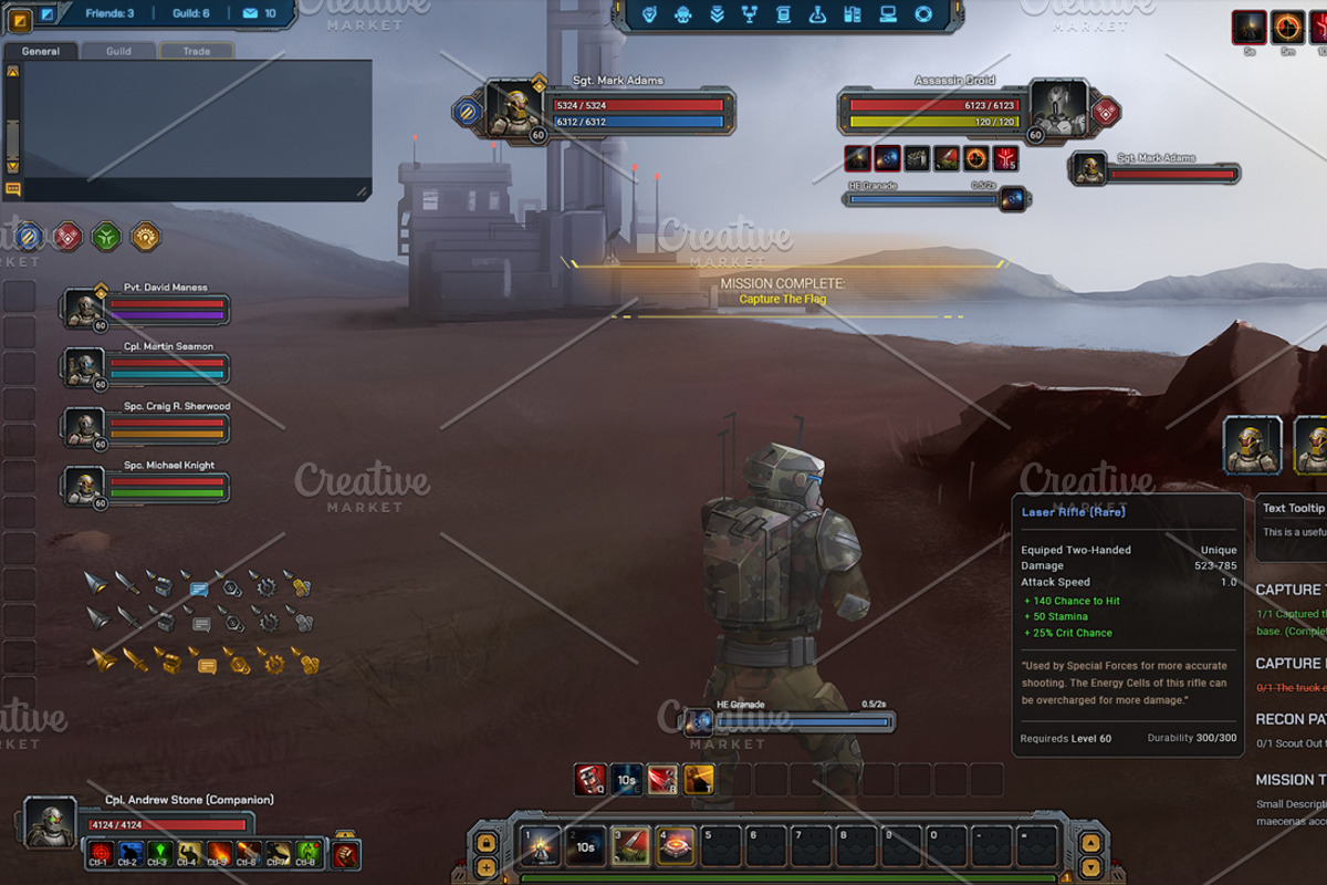 Starfall - RPG User Interface, a Graphic by Kodiak Graphics (Photo 2 of 14)