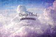 Grunge Clouds Backgrounds, a Background Graphic by QBKL (Thumbnail 1 of 4)