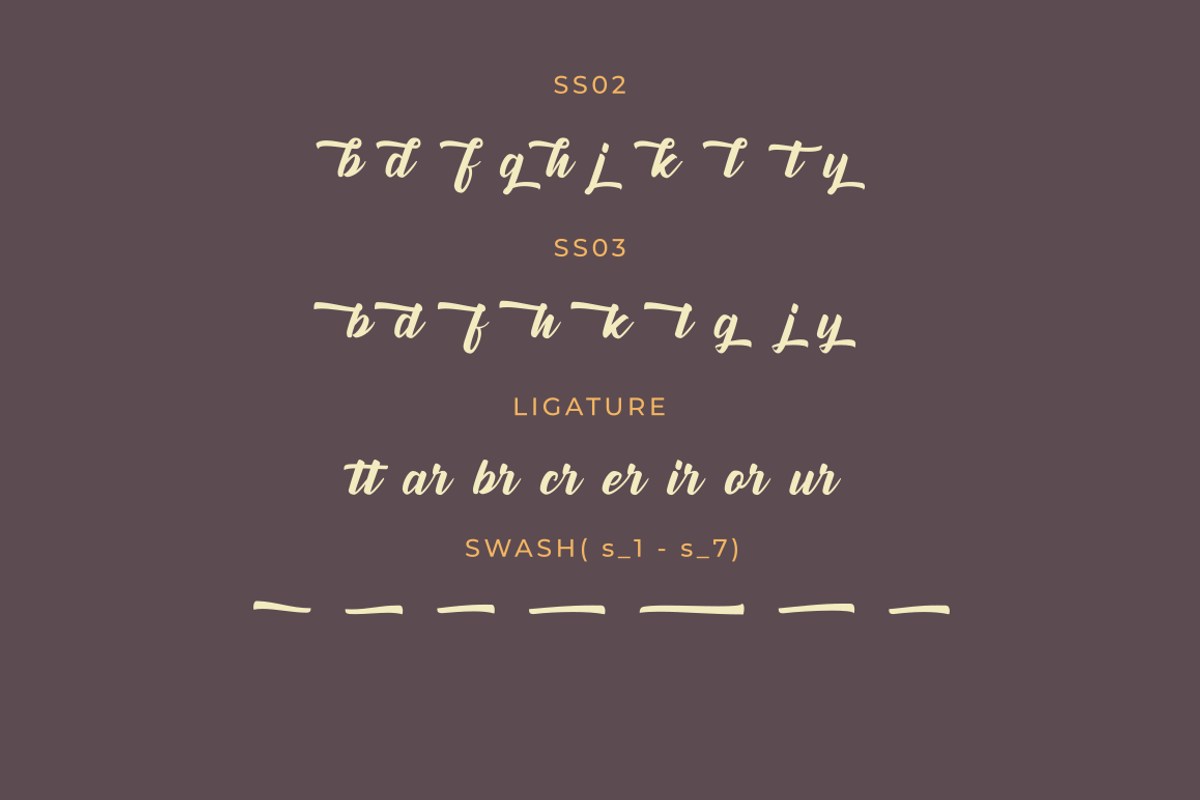 Runtage | A Vintage Bold Script, a Script Font by Rissyletter Studio (Photo 12 of 13)