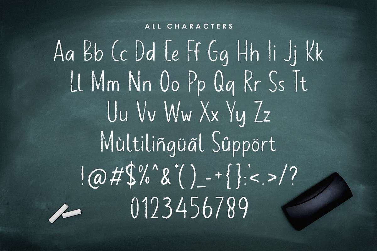 Planet Chalky Handwritten Chalk Font, a Font by Allouse Studio (Photo 9 of 10)