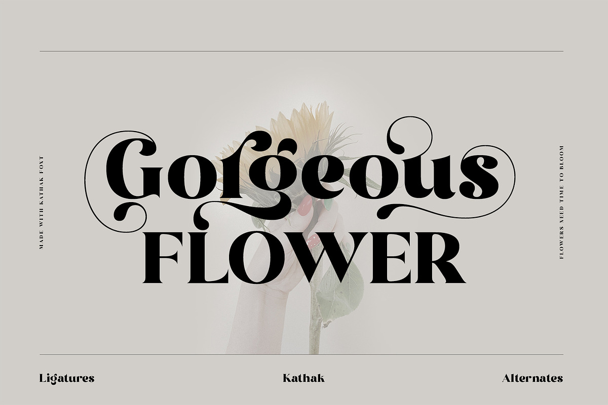 Kathak - Modern Classy Serif Font, a Serif Font by Ekahermawan (Photo 6 of 14)