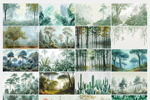 Mural Series Forest Art Poster