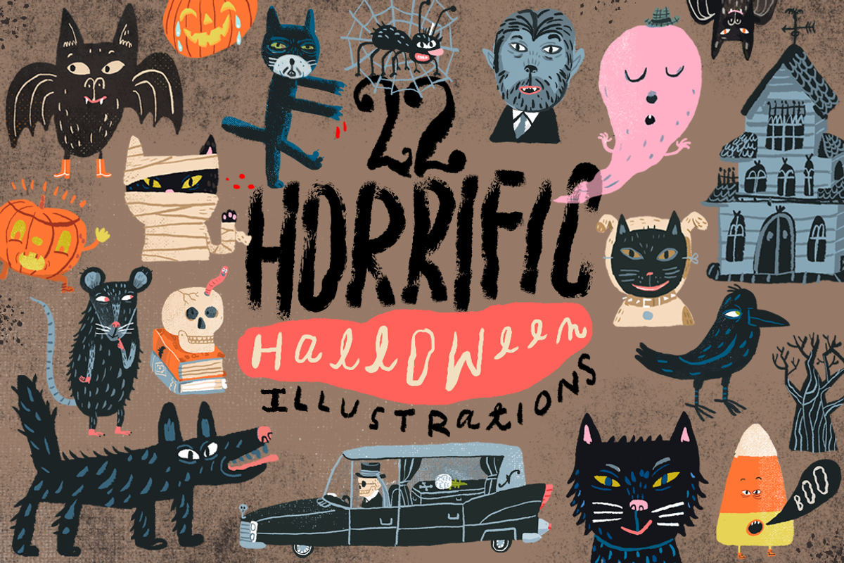 22 Horrific Halloween Illustrations, an Illustration by Stephanie K. Birdsong (Photo 1 of 3)