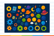 Robots and space. Vector pattern, a Pattern Graphic by LartGraphics (Thumbnail 11 of 12)