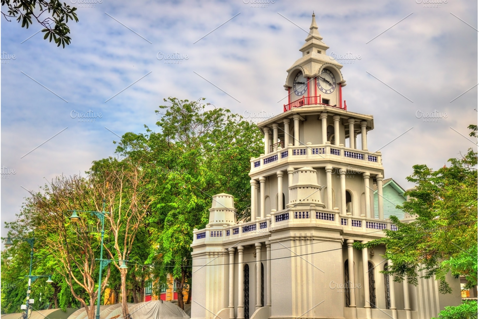Drum Tower in the old city of Bangkok, Thailand, an Architecture Photo by Leonid Andronov