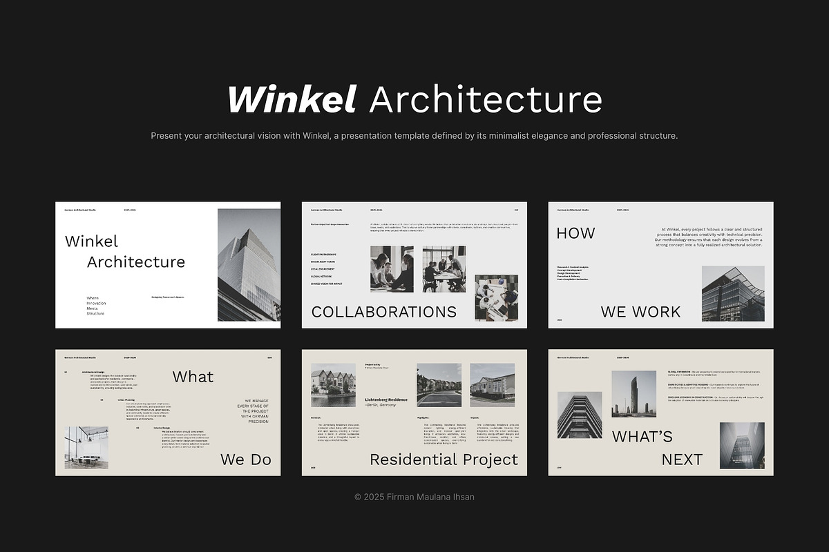 White Beige Architecture Pitch Deck, a Presentation Template by Claymoon Lab (Photo 2 of 5)