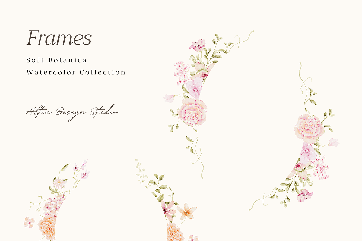Delicate Pastel Watercolor Flowers, a Decorative Illustration by Altea Design Studio (Photo 14 of 26)