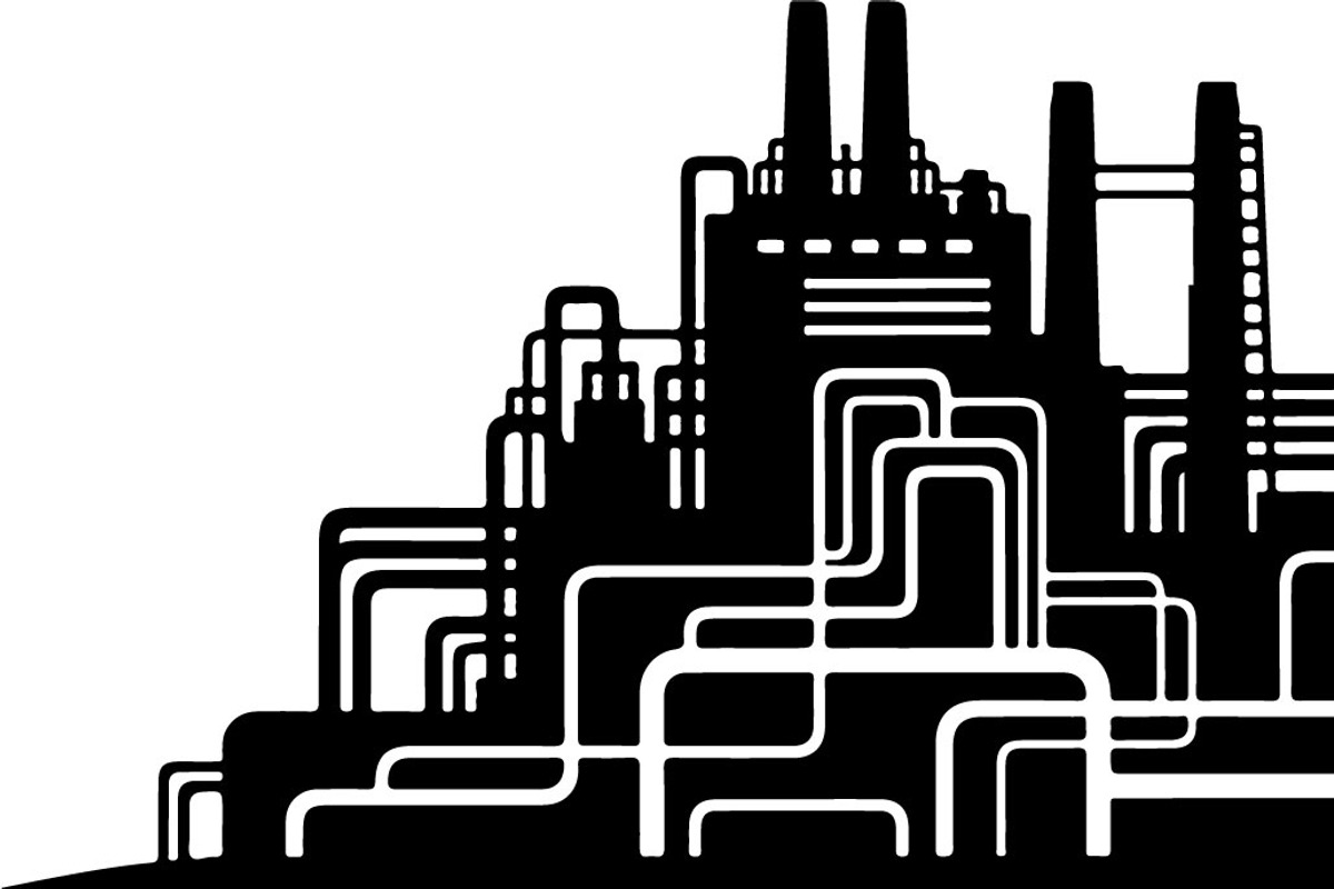Industrial Factory Silhouette Bundle, an Illustration by Designs_River (Photo 14 of 45)