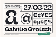 Galvitra - Grotesk Font, a Sans Serif Font by Zarma Type (Thumbnail 2 of 11)
