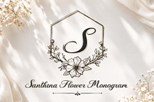 Santhina Flower Monogram