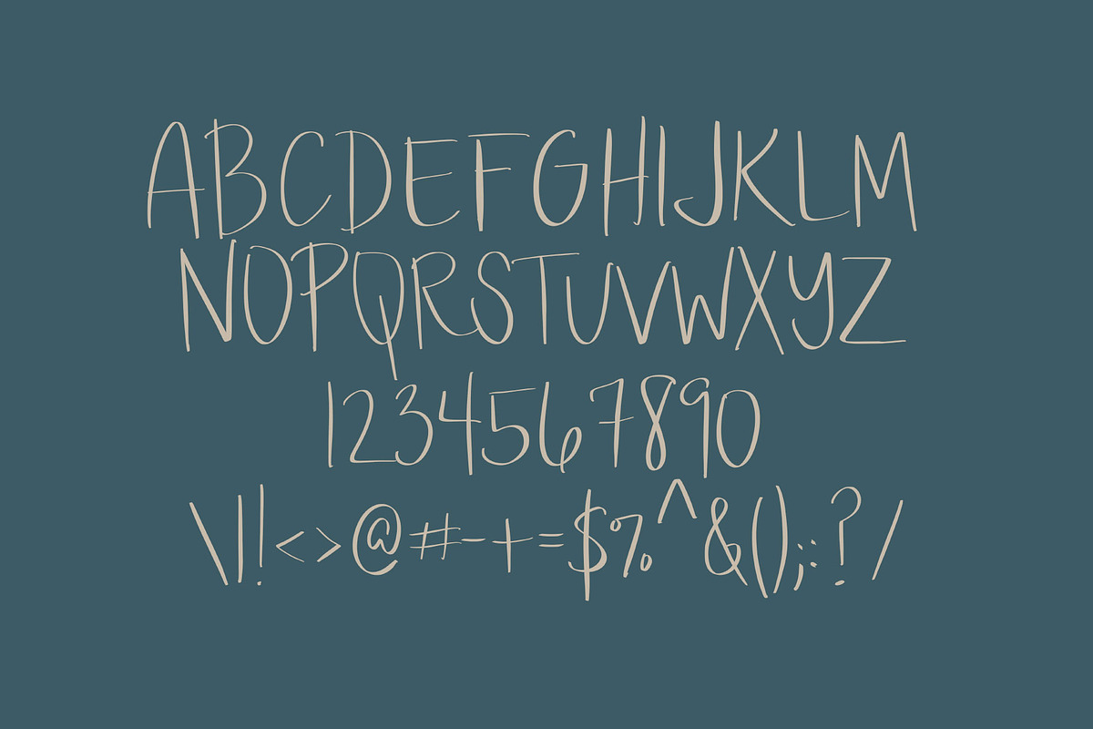 Walk in the Woods Open Type SVG, a Handwritten Font by Jodi Van der Kruik (Photo 5 of 5)