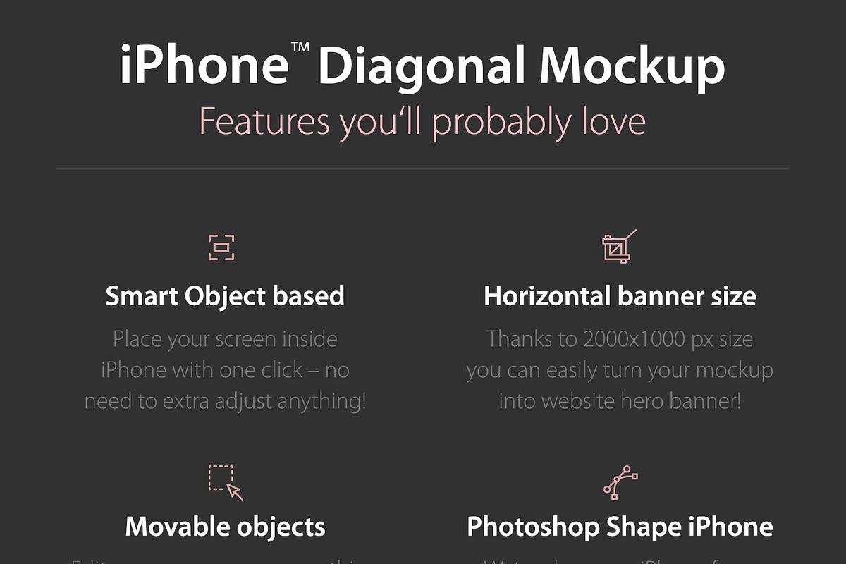 iPhone™ Diagonal Mockup, an iPhone Mockup by eppearance (Photo 4 of 4)