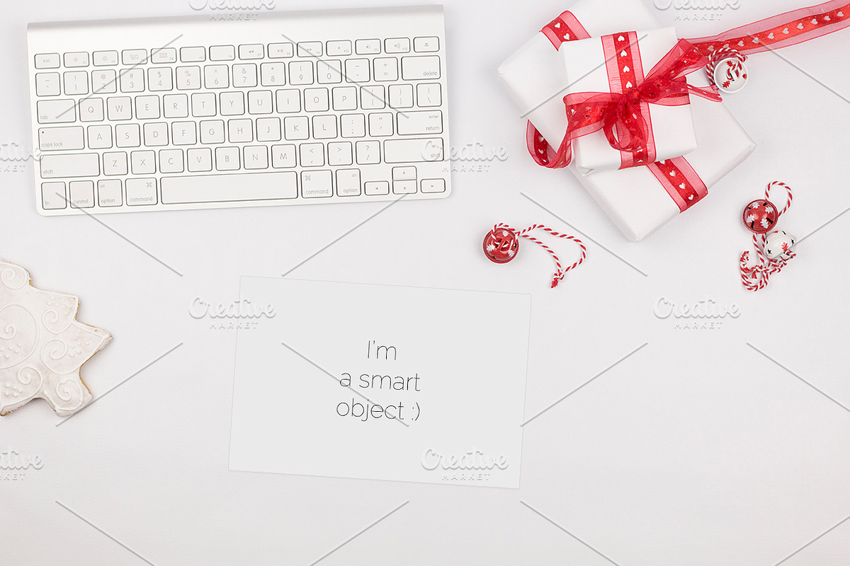 Red & White Christmas Pics & Mockups, a Print Template by Kreanille Design (Photo 3 of 4)