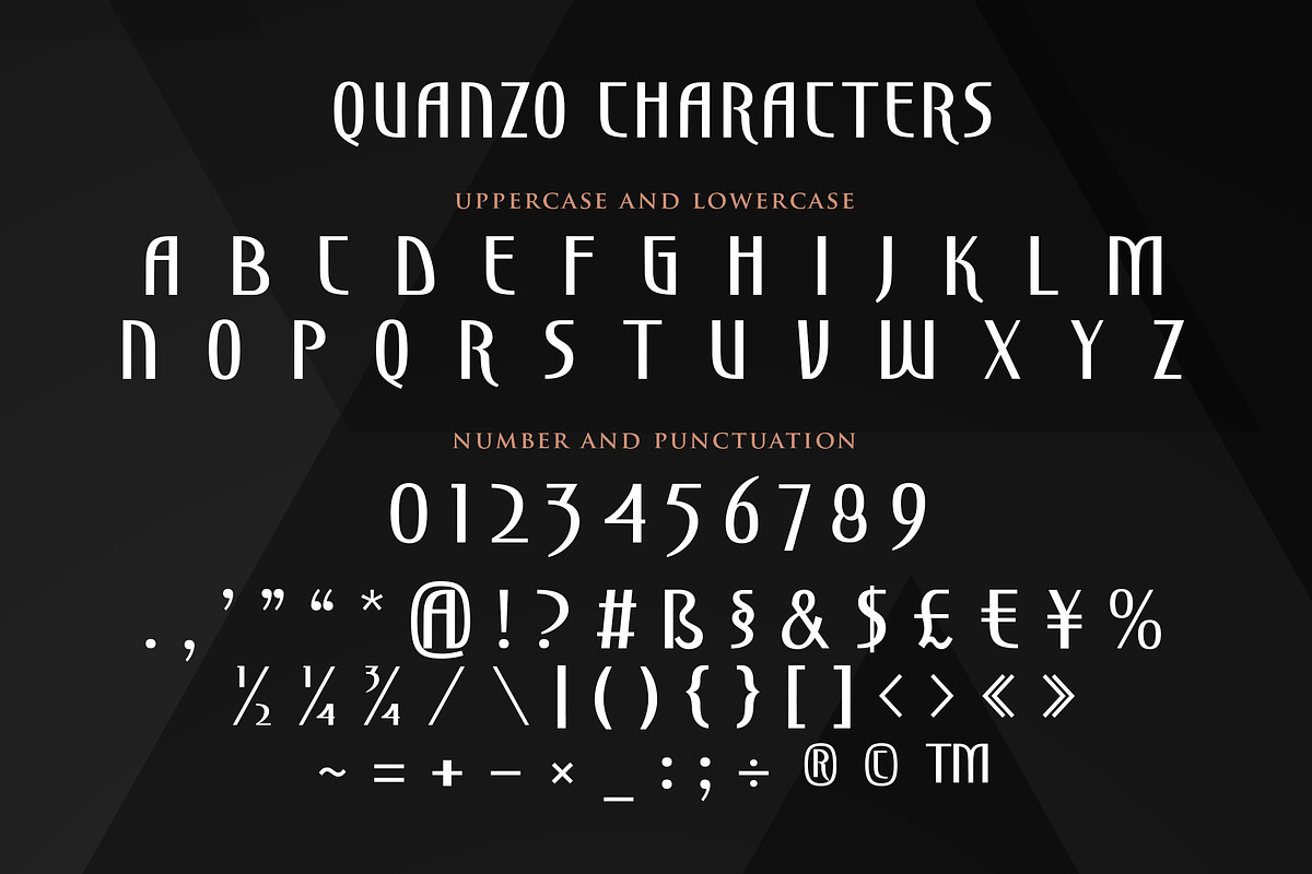 Quanzo a Modern Sans Serif Font, a Sans Serif Font by Blankids Studio (Photo 9 of 10)