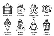 46 Christmas Market Vendor Icons, an Outline Icon by adenpinkstore (Thumbnail 2 of 20)