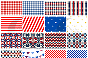 Americana Stars and Stripes Pattern, a Pattern Graphic by Paper & Pattern Studio (Thumbnail 2 of 9)