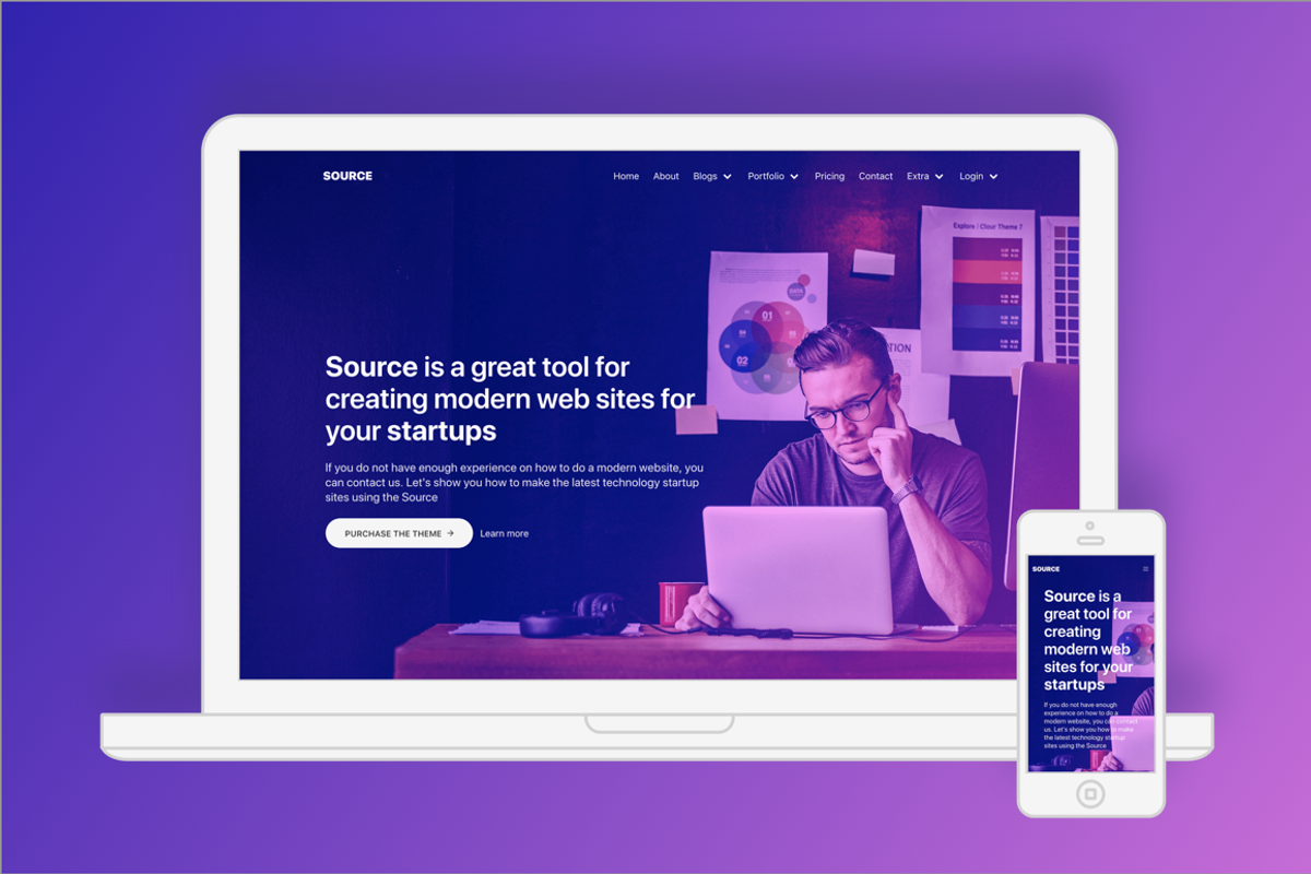 Source - Universal App VueJs & Nuxt, a HTML Template by Themebiotic (Photo 3 of 3)