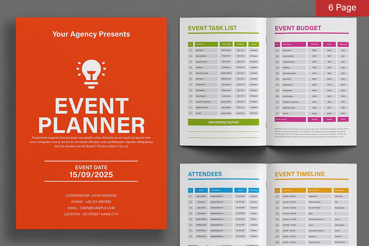 Planner Template Bundle, a Stationery Template by ContestDesign (Photo 22 of 39)