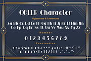 Coler Art Deco Font, a Sans Serif Font by Bayuktx (Thumbnail 9 of 10)