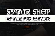 Learning Through - Art Deco Font, a Sans Serif Font by 177Studio (Thumbnail 6 of 8)