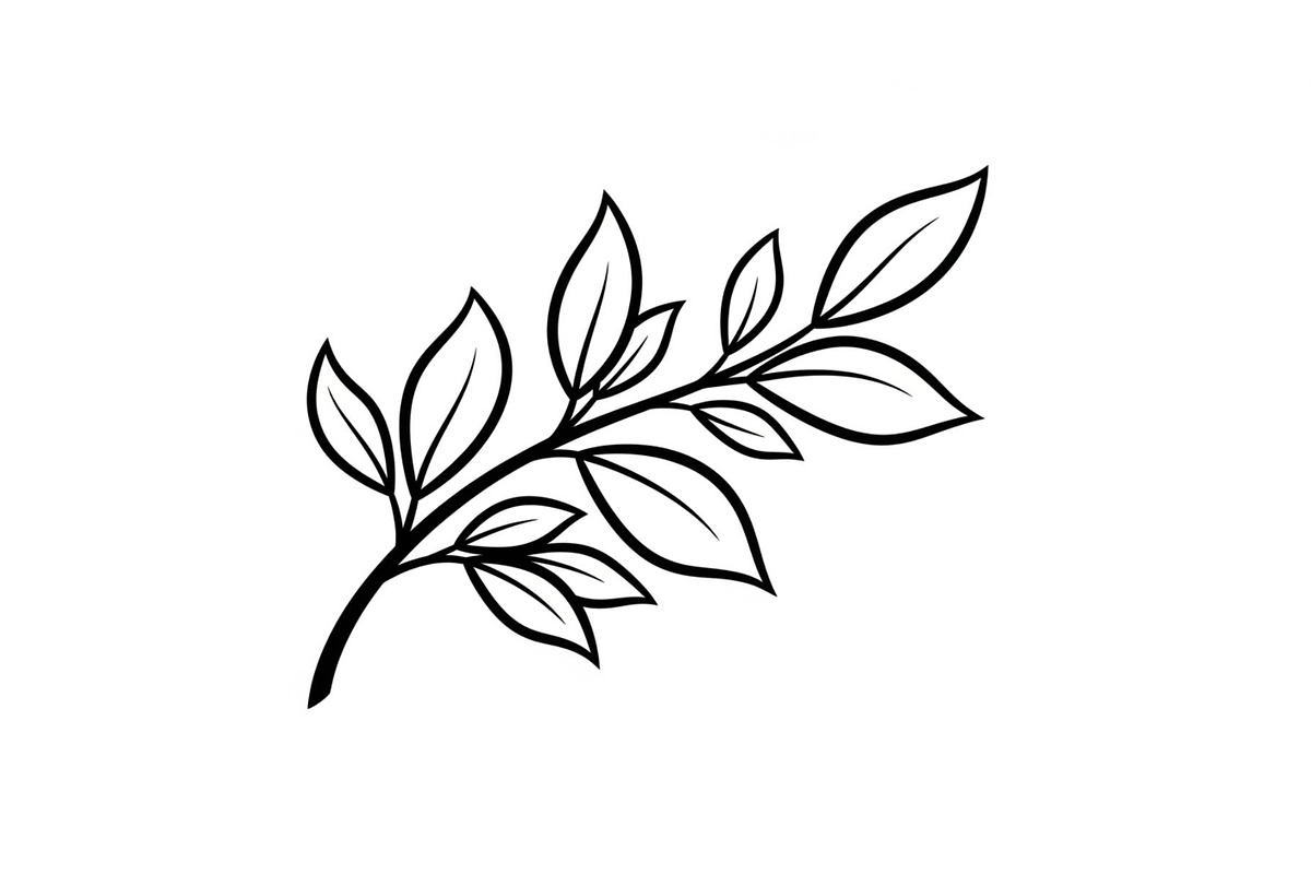 Botanical Leaf Silhouette Bundle, an Illustration by yasushie (Photo 15 of 51)