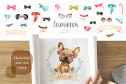 Puppy Paws 3. Watercolor Collection, an Illustration by OctopusArtis (Thumbnail 8 of 11)