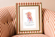 Hand in Hand Color & Grayscale PNG, a Person Illustration by EkaterinaViArt (Thumbnail 5 of 6)