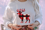 Red Buffalo Plaid Christmas Clipart, an Illustration by designcity5 (Thumbnail 5 of 5)