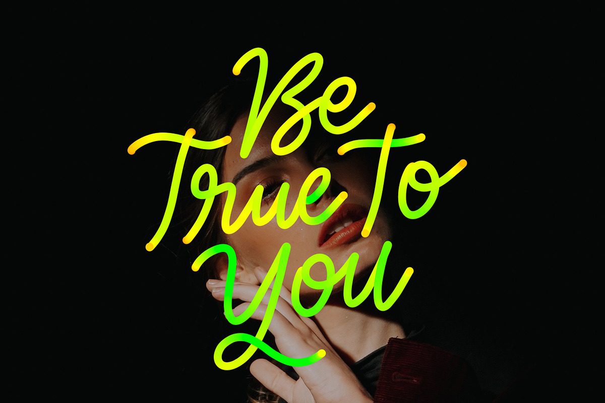 Procreate Monoline Lettering Brushes, a Brush Add-On by Nurmiftah (Photo 5 of 10)