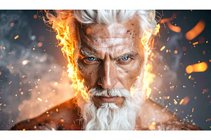 A powerful god-like figure with, a Person Photo by Igor Tichonow