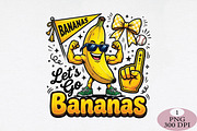 Lets Go Bananas PNG, an Illustration by Daily.Designs (Thumbnail 1 of 5)