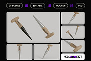 Hand Dibber Mockup, a Household Mockup by hiddemaru (Thumbnail 2 of 4)