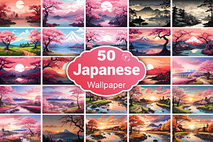 Japanese Wallpaper, a Wallpaper Graphic by Forhadx5