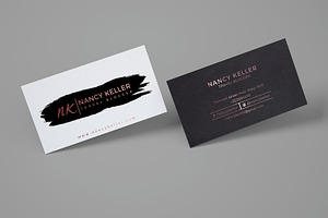 Rose Gold Business Card Template