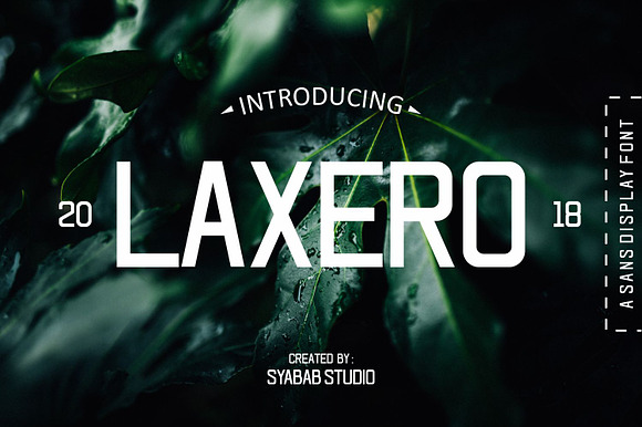 Laxero Font preview 8