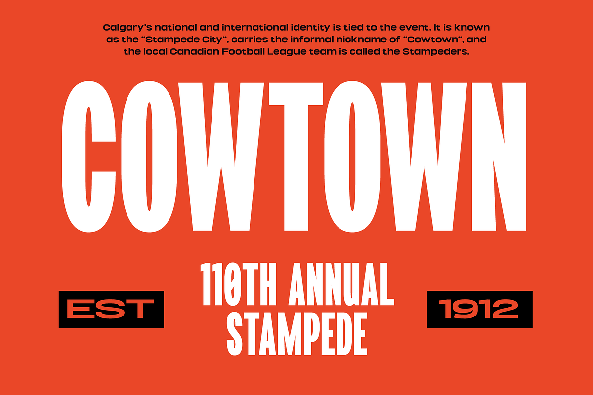 Calgary Display, a Font by grahampaterson (Photo 16 of 18)