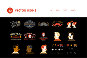 32 Movember Icons, an Illustration by Hello Mister Frank (Thumbnail 3 of 4)