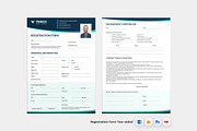 Modern Registration Form, a Stationery Template by iDoodle Studio (Thumbnail 1 of 6)
