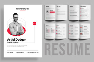 Resume Booklet, a Resume Template by ContestDesign