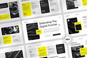 Cybersecurity Company Pitch Deck, a Presentation Template by FIBRINOSÄ (Thumbnail 1 of 7)