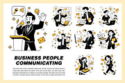 business people communicating, a Finance Illustration by frog.ground (Thumbnail 1 of 2)