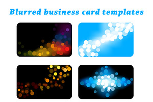 Blurred business card templates set, a Business Card Template by Vjom