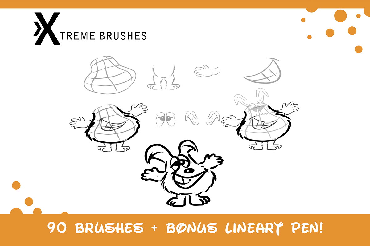 Procreate Fun Characters Kit!!!, a Brush Add-On by Extreme Brushes (Photo 3 of 8)