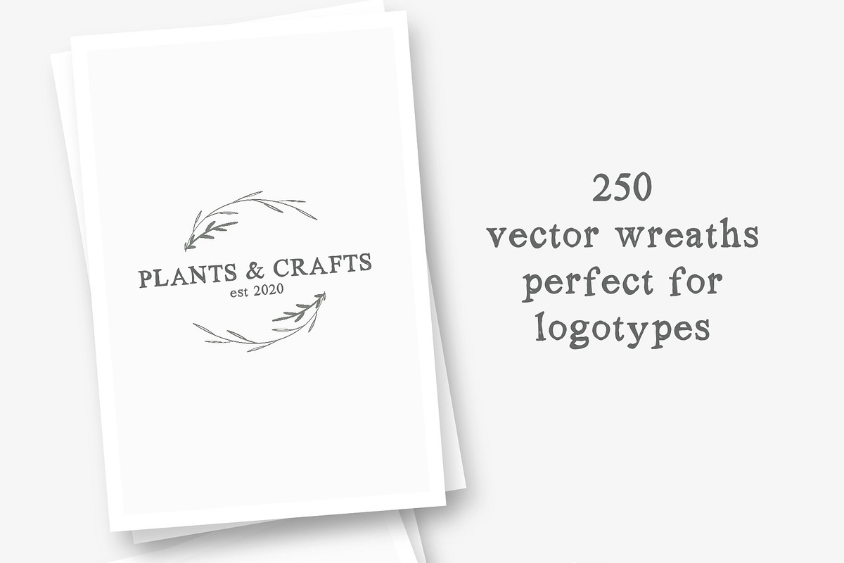 250 Wreaths Vector MEGAPack, an Illustration by Greek fonts by nantia.co (Photo 5 of 7)