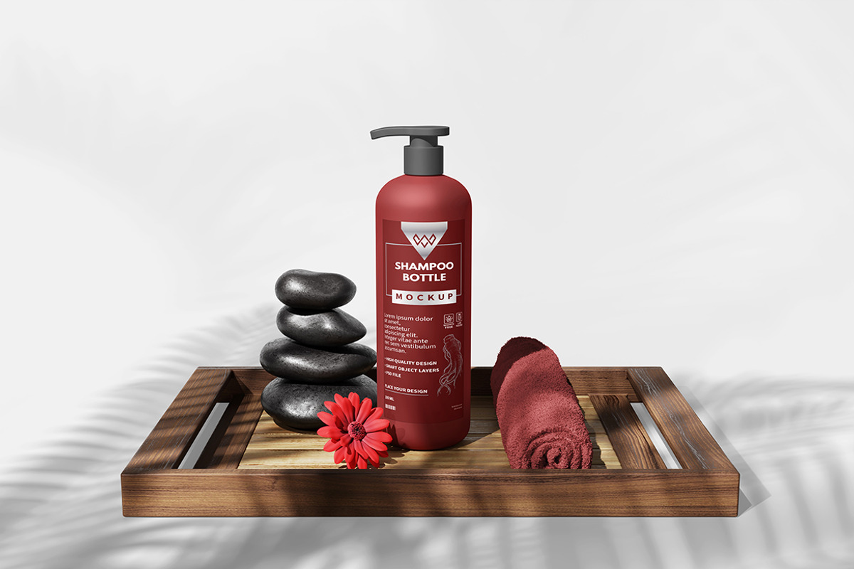 Shampoo Bottle Mockup Set, a Packaging Mockup by bimockup (Photo 2 of 6)