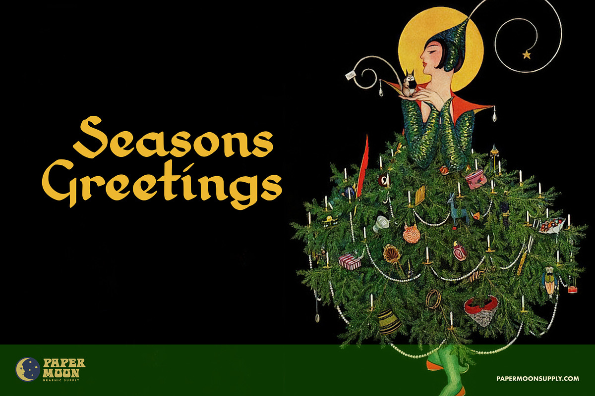 Krampus Speedball Vintage Font, a Script Font by Paper Moon Graphic Supply (Photo 9 of 12)