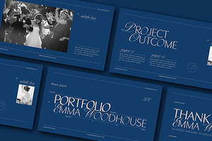 Blue Portfolio Layout Elegant Fonts, a Design Template by wavebreak